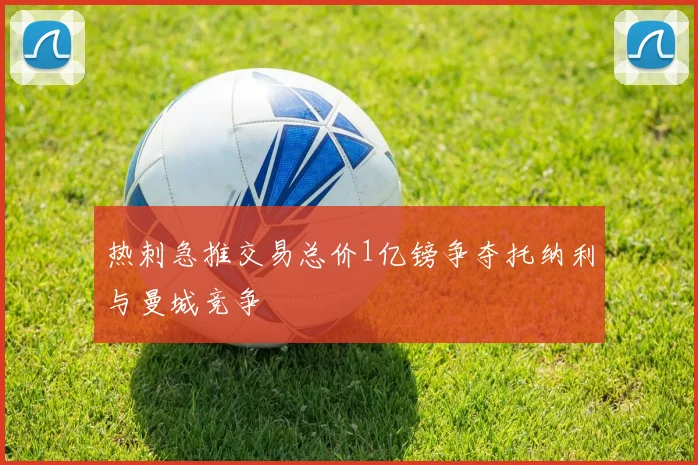 热刺急推交易总价1亿镑争夺托纳利与曼城竞争